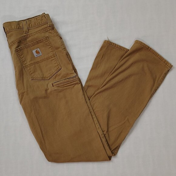 Carhartt Other - Carhartt Rugged Flex Rigby Pants Mens Size 34 x 36 Relaxed Fit Five Pocket Brown